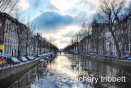 A Wintery Amsterdam Canal