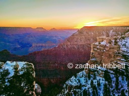 The Grand Canyon During a March Sunrise