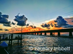 Sunset and the 7 Mile Bridge, Florida